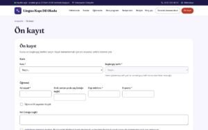 Rota Eğitim ön kayıt: kurs, dönem, öğrenci ve veli onayı