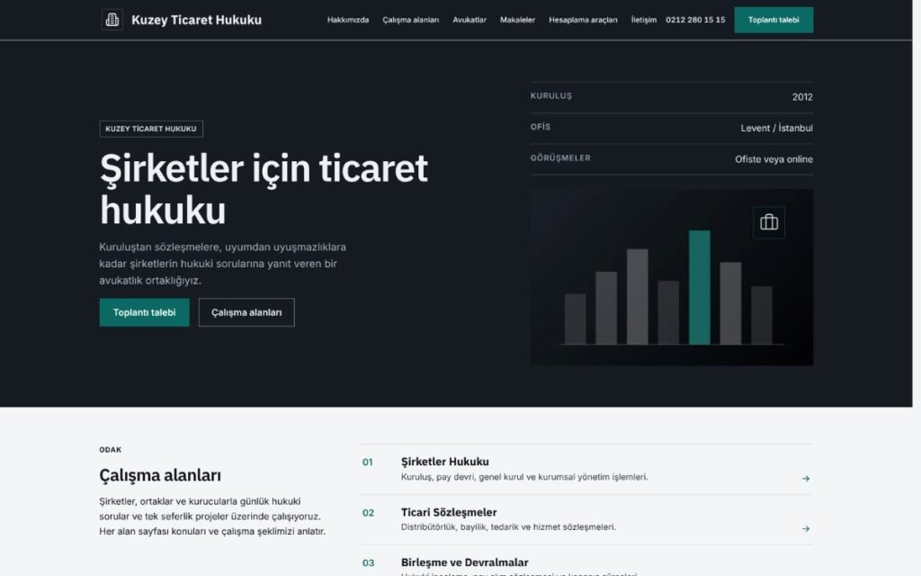 Ticaret hukuku butiği konsepti