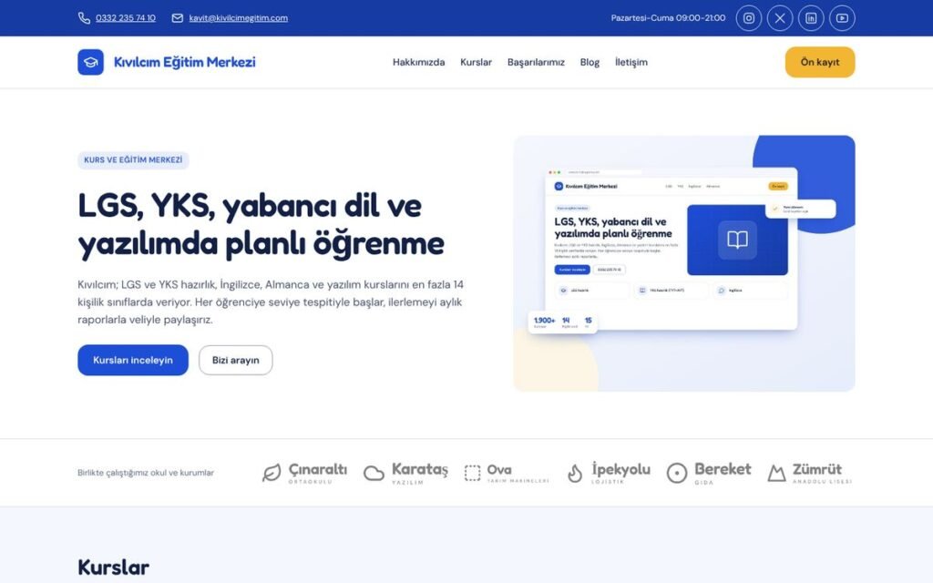 Eğitim & kurs konsepti