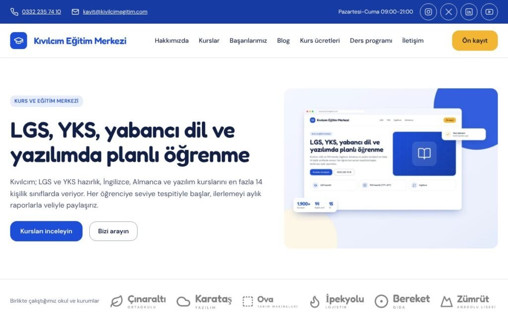 Eğitim & kurs konsepti