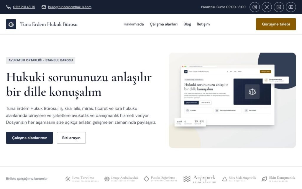 Hukuk bürosu konsepti
