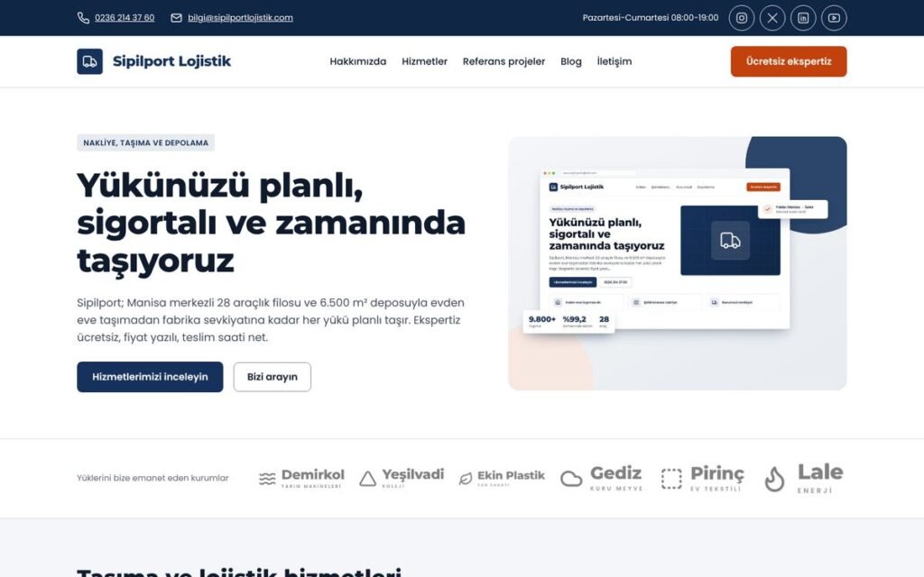 Lojistik & nakliye konsepti