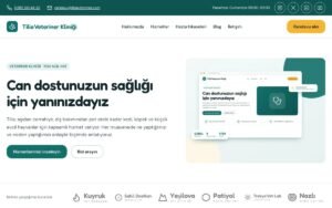 Rota Kurumsal Veteriner kliniği konsepti ana sayfa