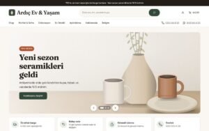 Rota Mağaza Ev & Yaşam konsepti ana sayfa