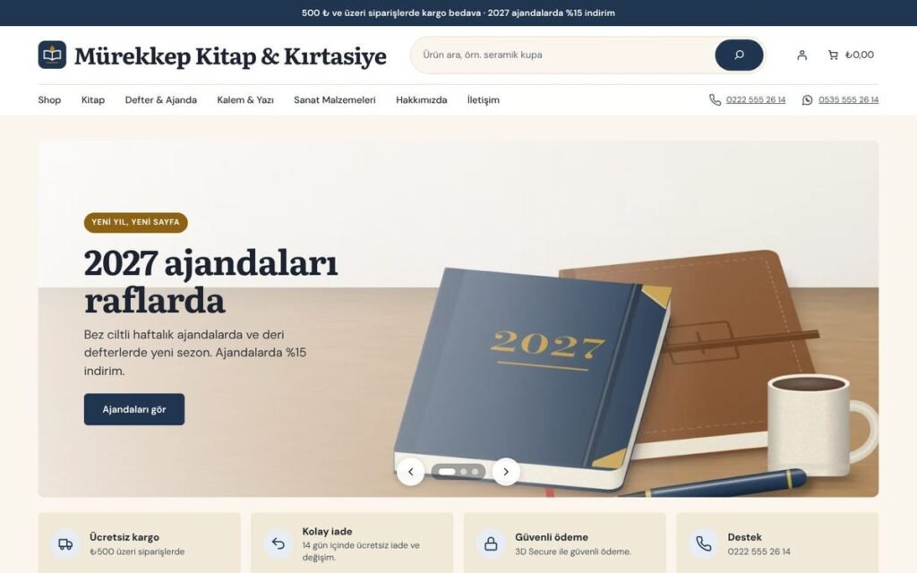 Kitap & Kırtasiye konsepti