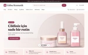 Rota Mağaza Kozmetik konsepti ana sayfa