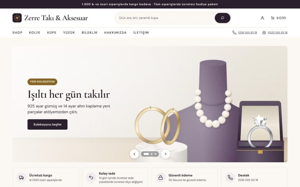 Takı & Aksesuar konsepti