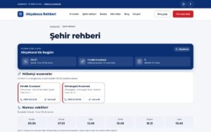 Rota Rehber şehir rehberi: bugün paneli, nöbetçi eczane, namaz vakitleri, ulaşım