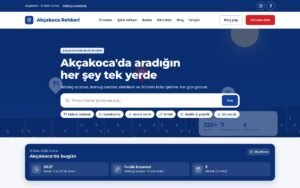 Rota Rehber İlçe portalı konsepti ana sayfa