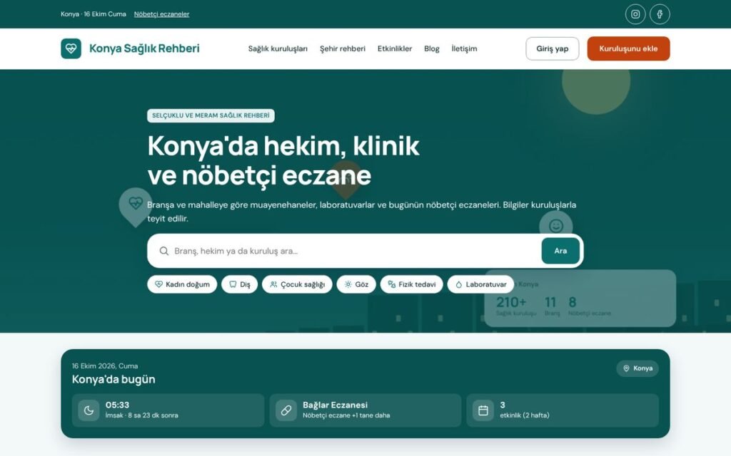 Sağlık rehberi konsepti