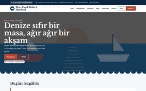 Rota Restoran Balık ve meyhane konsepti ana sayfa