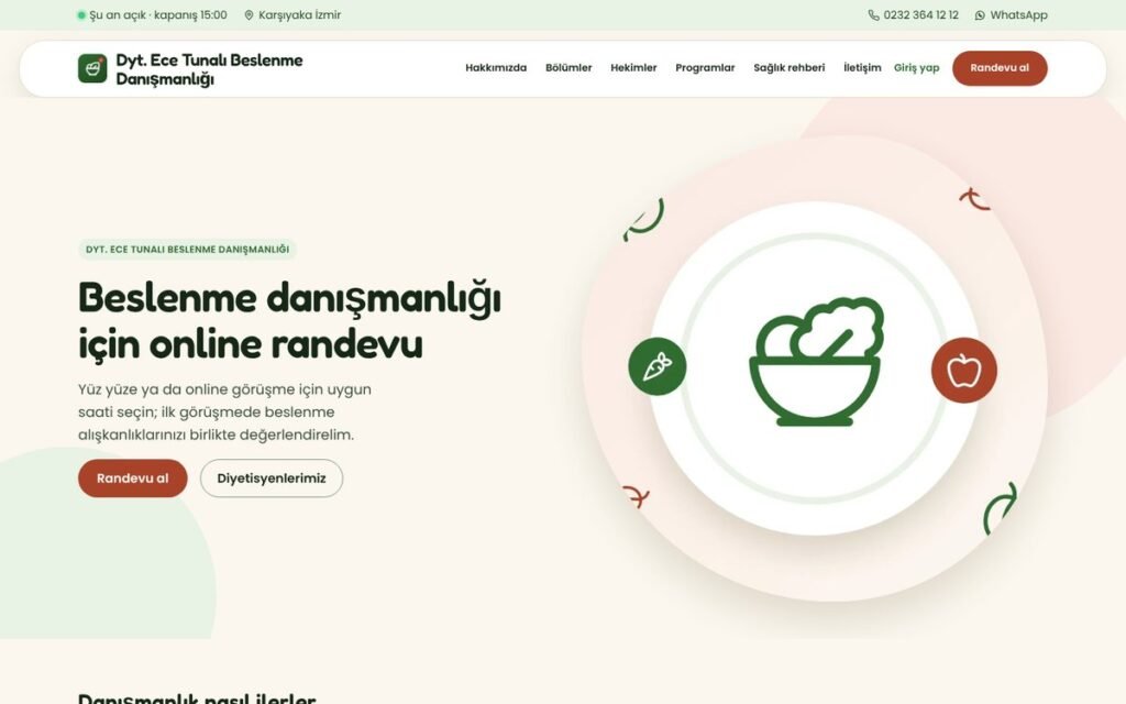 Diyetisyen konsepti
