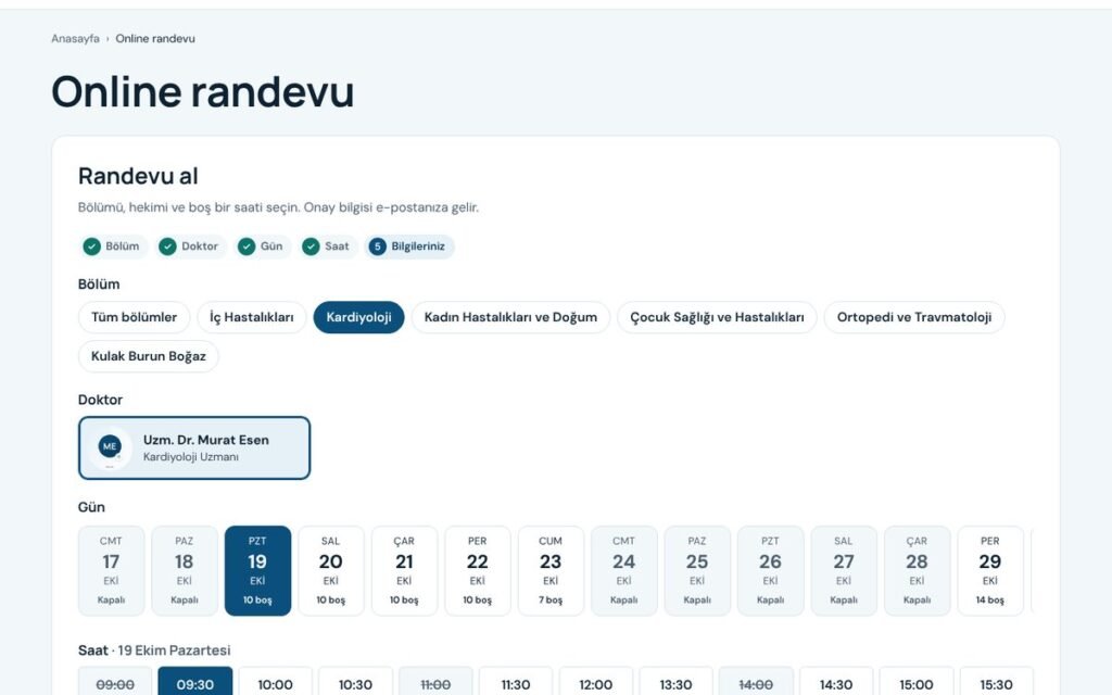 Rota Sağlık online randevu