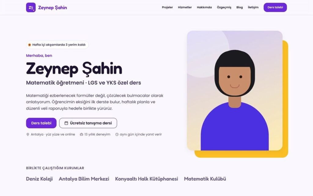 Eğitmen ve öğretmen konsepti