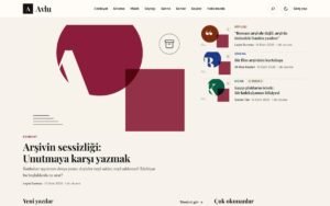 Rota Yazar Kültür dergisi konsepti ana sayfa