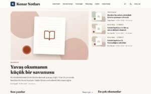 Rota Yazar Kişisel blog konsepti ana sayfa