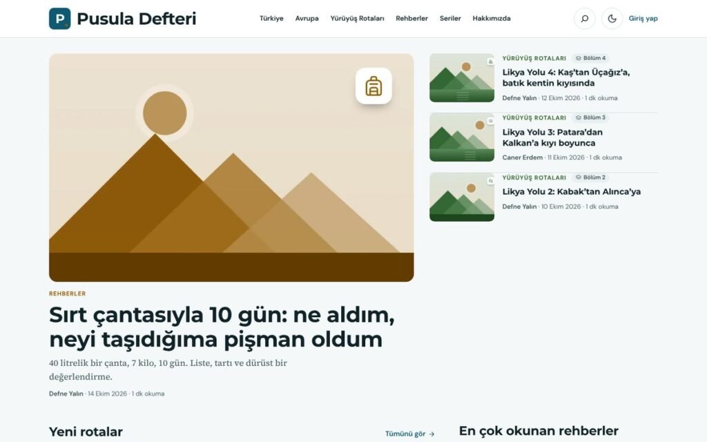 Gezi blogu konsepti